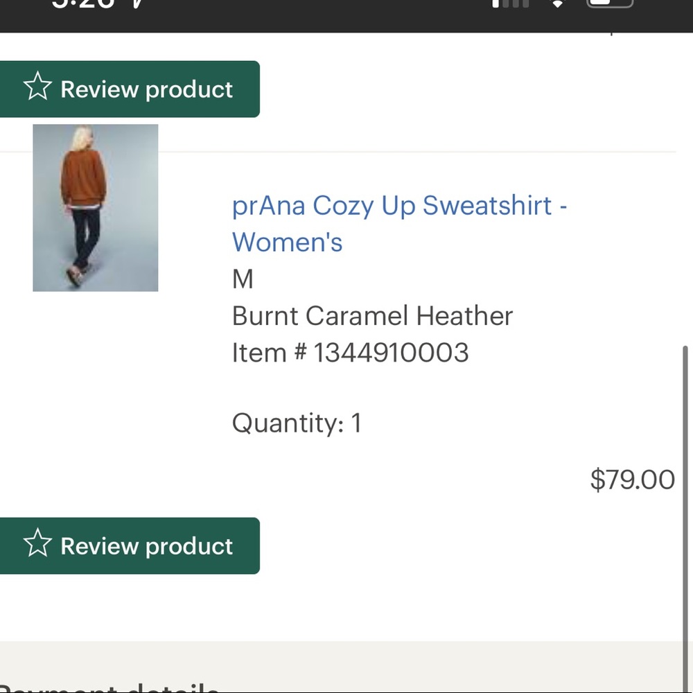 prAna cozy up sweatshirt